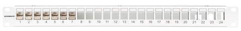 Patchpanel gol 19" pentru 24 module (SFA)(SFB), 1U, RAL7035
