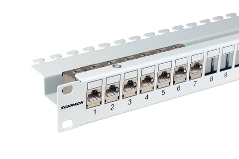 Patchpanel gol 19" pentru 24 module (SFA)(SFB), 1U, RAL7035