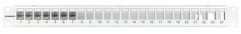 Patchpanel gol 19" pentru 24 module (SFA)(SFB), 1U, RAL7035