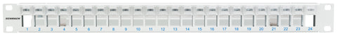 Patchpanel gol 19" pt. 24 module(SFA)(SFB),loc pt. Etichete