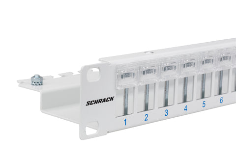 Patchpanel gol 19" pt. 24 module(SFA)(SFB),loc pt. Etichete