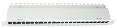 Patchpanel gol 19" pt. 24 module(SFA)(SFB),loc pt. Etichete