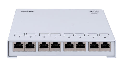Patchpanel aplicat Cat.6 10 GB Class Ea 8xRJ45 ecranat