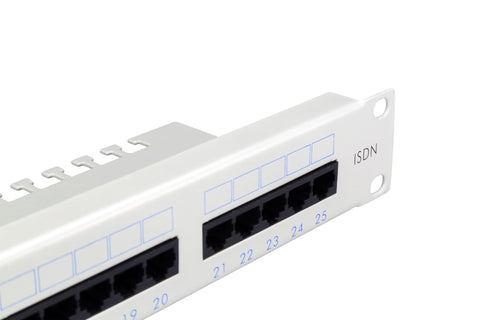 Patchpanel Cat.3 neecranat 25xRJ45U 8/4