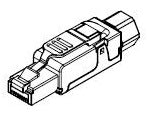 Conector IP20 RJ45G Cat.6a pt. AWG23