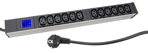 PDU IT Meter cu contor de energie,12xC13,19",1UH,aluminiu