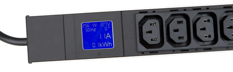 PDU IT Meter cu contor de energie,12xC13,19",1UH,aluminiu