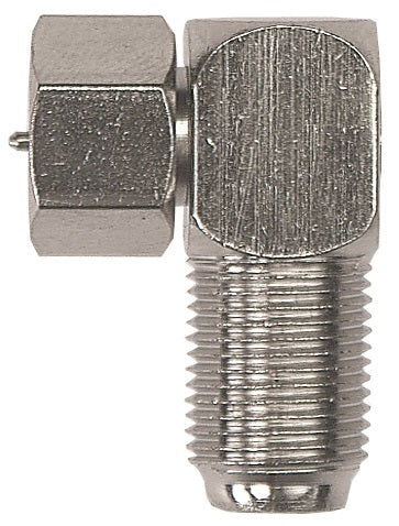 Cuplă prelung. Cablu coax. mufe F-M la F-T,90°,CFA 6-02