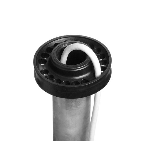 Capac polietilenă cu intrare cablu pt. catarg D50/60mm,negru