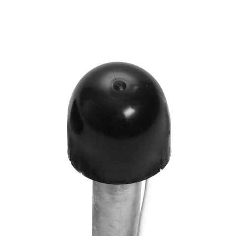 Capac polietilenă cu intrare cablu pt. catarg D50/60mm,negru