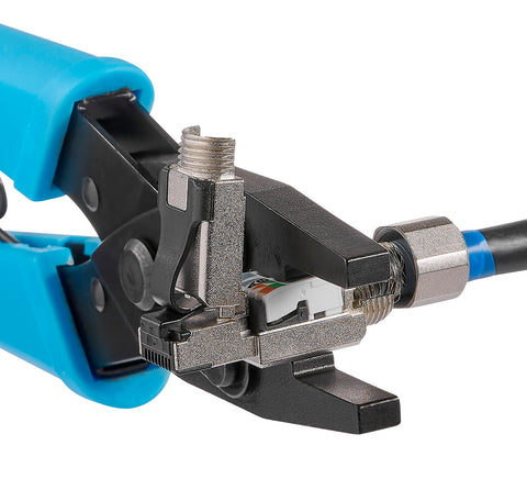 Parallel Plier for closing of S-JACK housing and