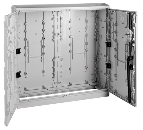 Cable management enclosure Series J, dotted, 2 doors, size 2