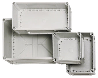 Capac 280x280x80 înalt gri cu şuruburi cu cap normal