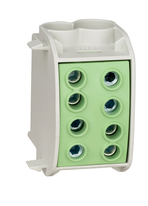 Clemă derivaţie, 70mm², 1p., galben/verde