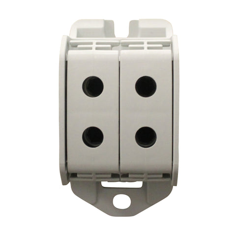 Clemă dublă Al-Cu,1 p. gri, 50mmp / 35mmp cu pin