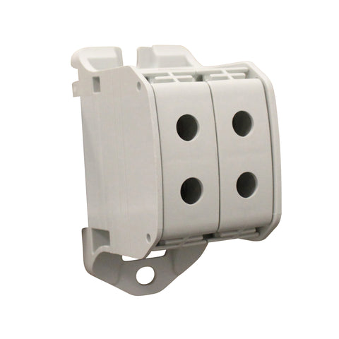 Clemă dublă Al-Cu,1 p. gri, 50mmp / 35mmp cu pin