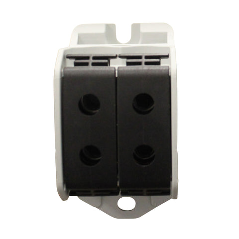 Clemă dublă Al-Cu,1 p. negru, 50mmp / 35mmp cu pin