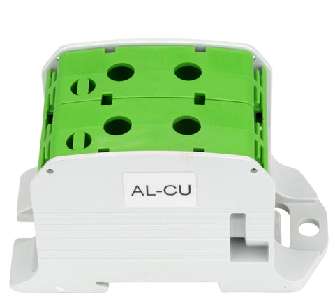 Clemă dublă Al-Cu,1 p. verde, 95mmp / 70mmp cu pin