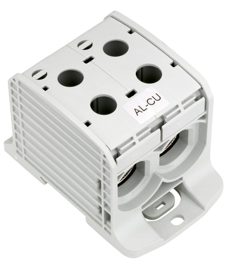 Clemă dublă Al-Cu,1 p. gri, 185mmp / 150mmp cu pin