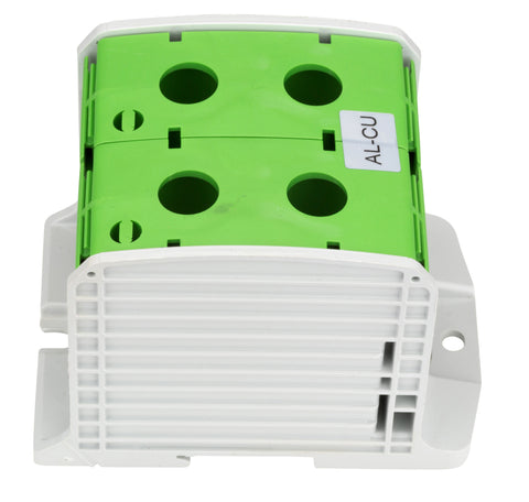 Clemă dublă (2*1p) Al-Cu, verde, 300mmp / 240mmp cu pin
