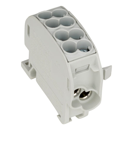 Clemă de derivaţie Cu-Al, 25mmp, 1p. izolată-gri