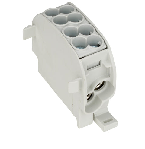 Clemă de derivaţie Cu-Al, 25mmp, 1p. izolată-gri