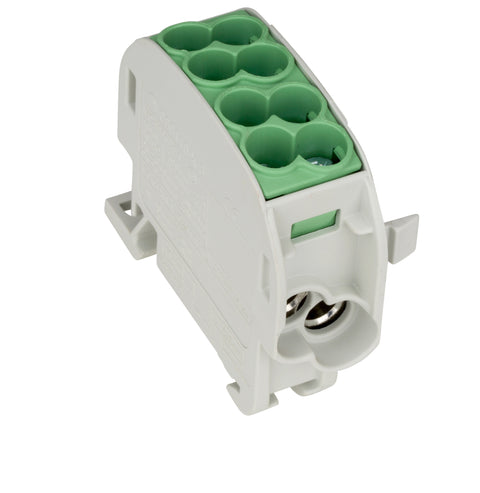 Clemă de derivaţie Cu-Al, 25mmp, 1p. izolată-galben/verde