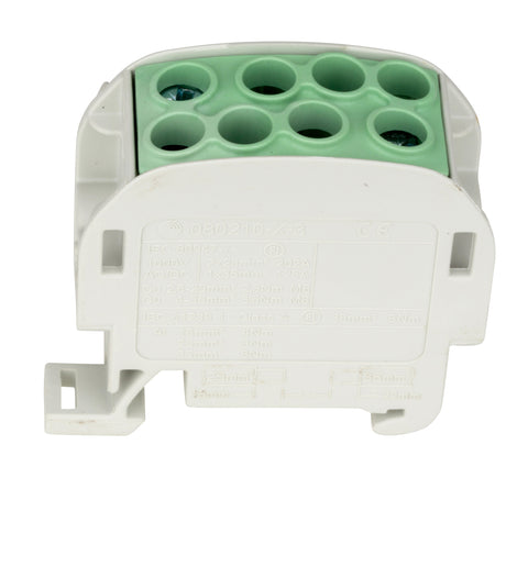 Clemă de derivaţie Cu-Al, 35mmp, 1p. izolată-galben/verde