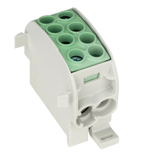 Clemă de derivaţie Cu-Al, 35mmp, 1p. izolată-galben/verde