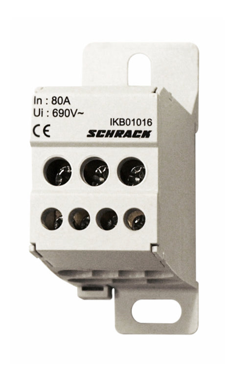 Clemă deriv. 1 pol 80 A, 1x16 mm² / 2x16 mm²+4x6 mm²