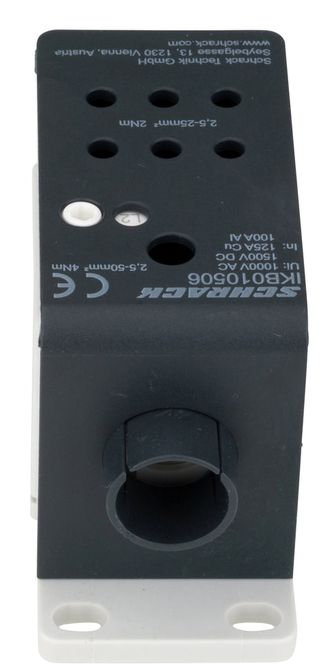 Clemă derivaţie Al 125A, 1x50mmp, 6x25mmp