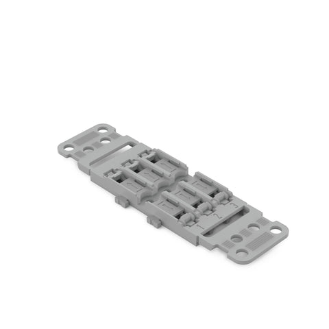 Mounting carrier with strain relief, 3-way, screw mounting
