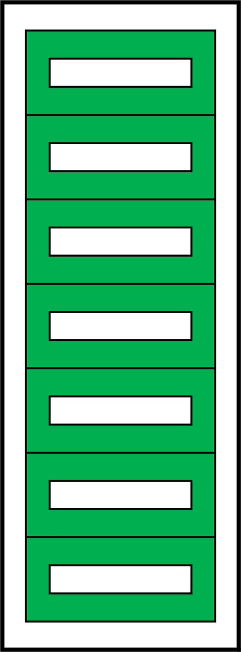 Cadru montaj compl. 1-21UV, 7 şine, plastr.plastic