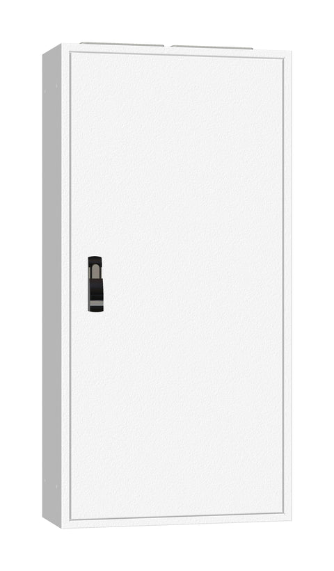 Ramă aplicată+uşă 2A-24, A=250mm+placă sp.+mâner rot. IP54