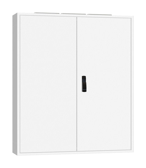 Ramă aplicată+uşă 4A-24, A=250mm+placă sp.+mâner rot. IP54