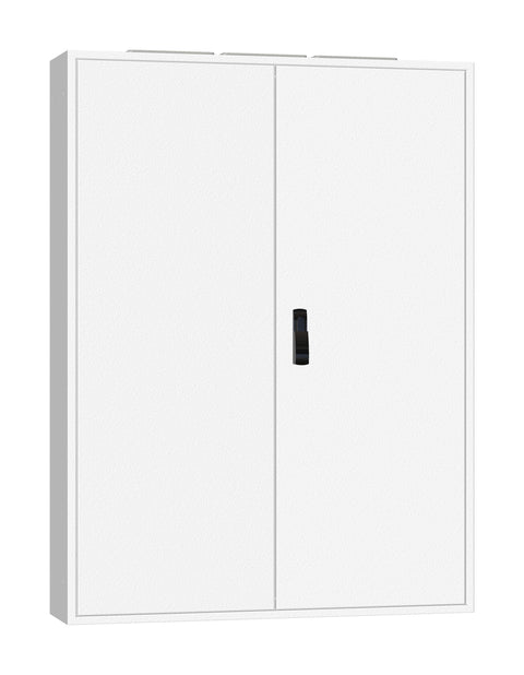 Ramă aplicată+uşă 4A-28, A=250mm+placă sp.+mâner rot. IP54