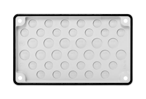 Cable entry gland plate, IP66, 24xM16, 13xM20