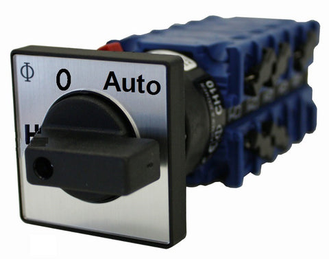 Comutator de selectie Hand-0-Auto de panou 20A 2p
