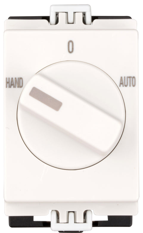 Comutator HAND-0-AUTO, fixare pe șină 1p, 10A
