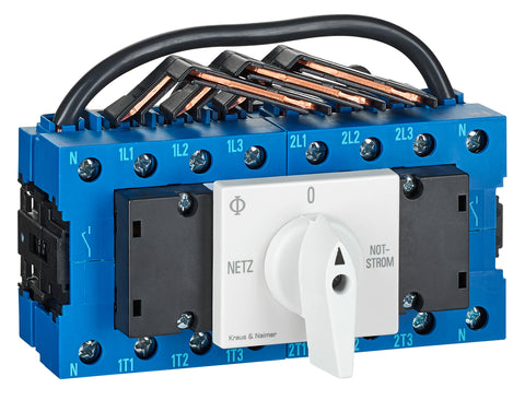 KA63 Changeover Switch Netz-0-Notstrom, modular, 4-pole 63A