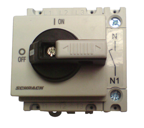 Întreruptor principal modular 40A negru 4p