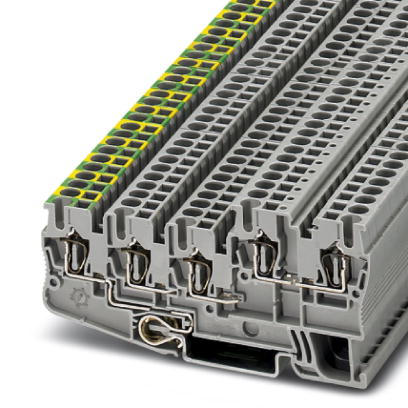 Clemă şir instalare/împământare STIO 2,5/4-PE/2B/L
