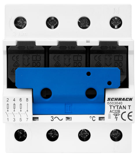 Separator de sarcină pt. portfuz. D0+10x38 TYTAN-T 3p+N, 63A