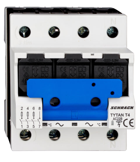 TYTAN T4P, D02 Fuse switch disconnector, 3+N, complete, 35A