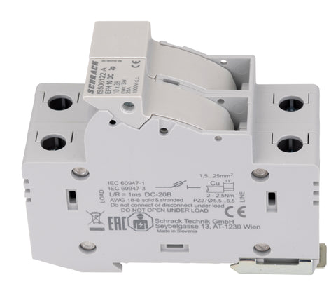 Separator modular pentru portfuzibile fotov.10x38, 2p, 25A