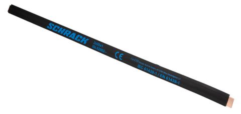 Bară cupru flexibilă, izolată, 250 A, 2x20x1, lungime 2m