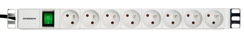 PDU 19", 8xUTE c.On/Off , profil ALU 1U, cablu 2m,RAL7035