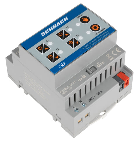Actuator KNX comutare/jaluzele, 4/2 ieșiri, 16A, 230V c.a.