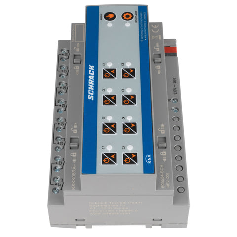 Actuator KNX comutare/jaluzele, 8/4 ieșiri, 16A, 230V c.a.
