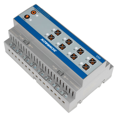 Actuator KNX comutare/jaluzele, 8/4 ieșiri, 16A, 230V c.a.
